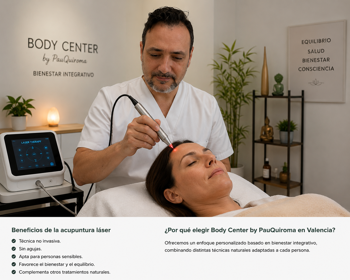 Acupuntura láser en Body Center
